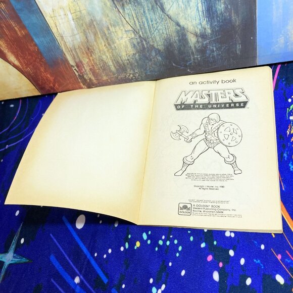 VINTAGE * 1983* MASTERS OF THE UNIVERSE ACTIVITY BOOK * MATTEL x HE-MAN x GOLDEN - Picture 6 of 12